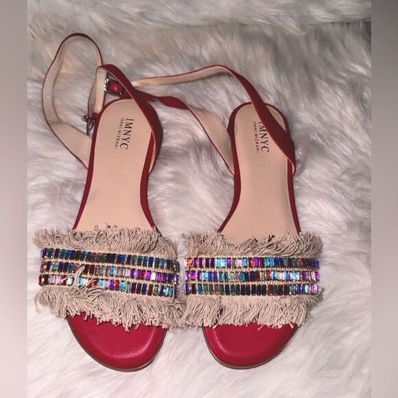 Isaac Mizrahi leather sandals - Picture 1 of 2